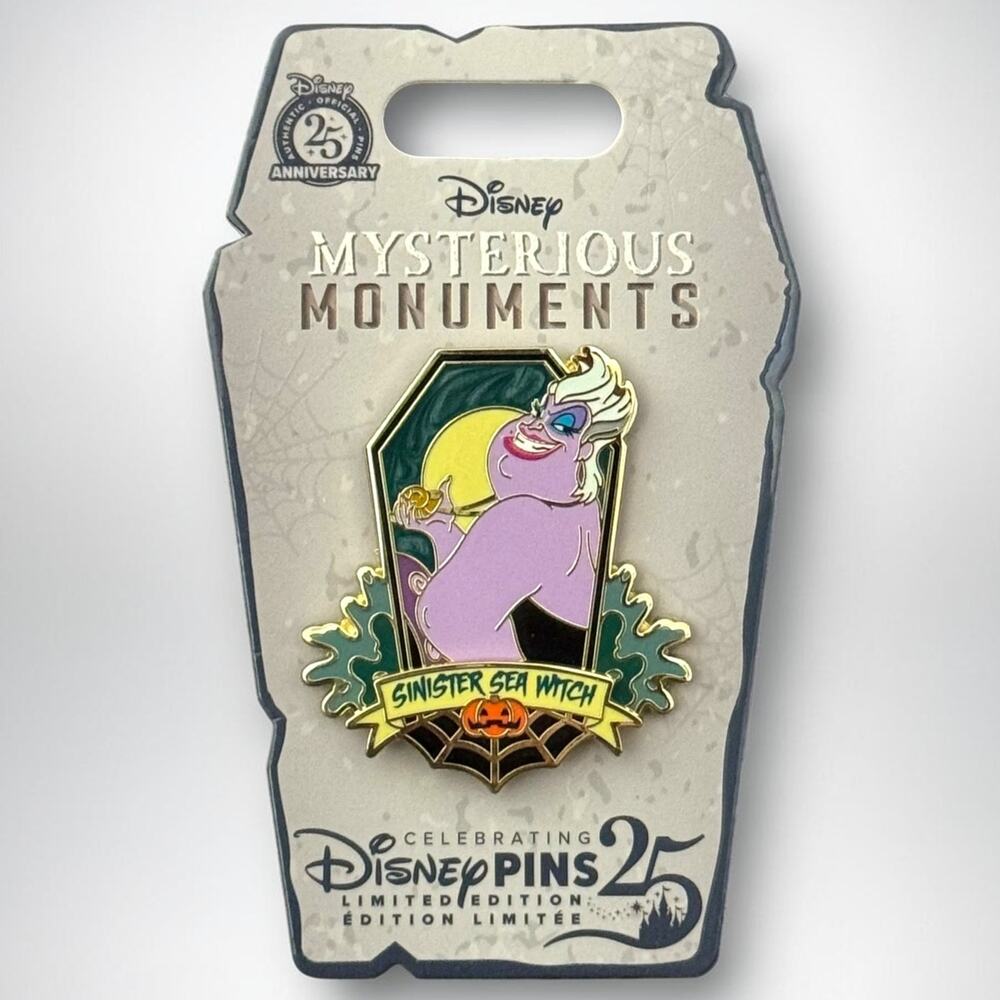 Disney Ursula Sinister Sea Witch Mysterious Monuments LE Halloween Pin